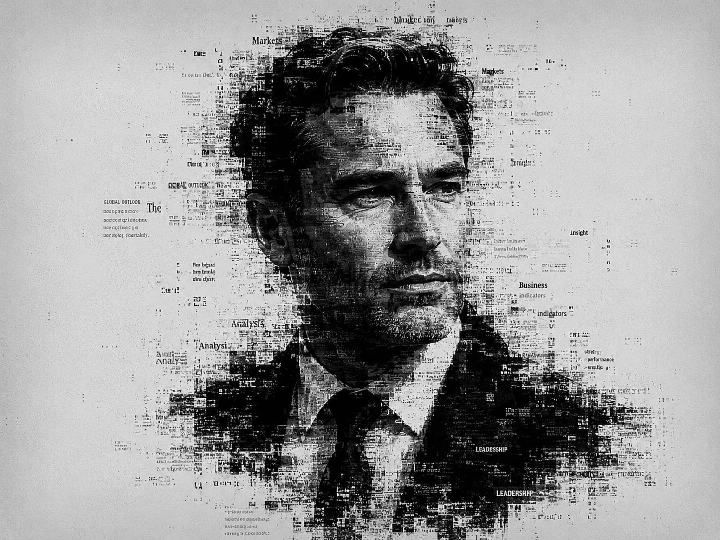 Marcus Holloway — newsprint portrait